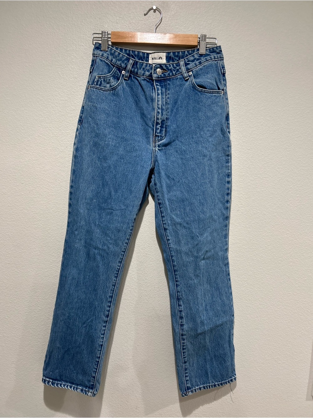 ROLLA'S Classic Original High Rise straight Jeans medium wash blue - Picture 4 of 13